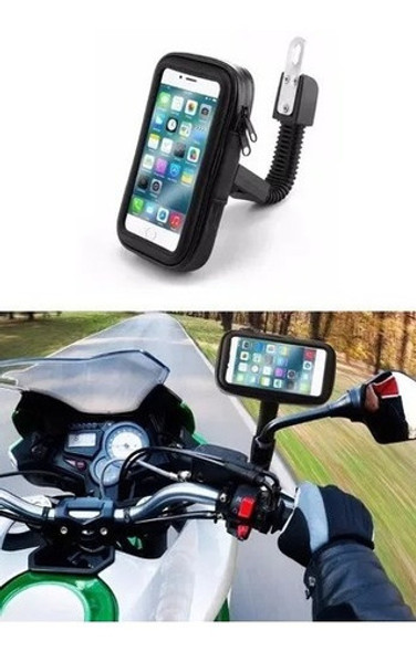Portacelular Touch Porta Celular Moto Soporte Para Espejo B 1