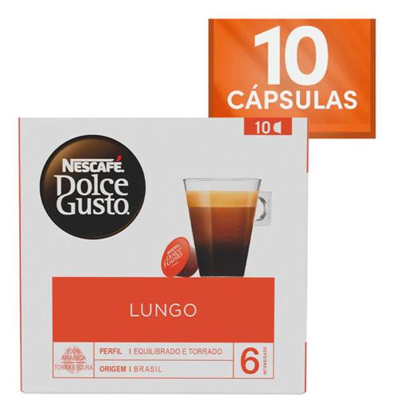 Caja De Cápsulas Dolce Gusto, Lungo X10 0