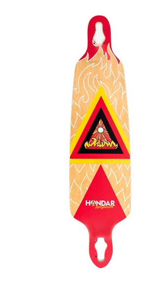 Shape Hondar Longboard 40 Dt Rebaixado Fogo Maple Com Lixa 0