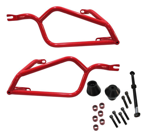 Defensa Motor Bajaj Ns 200 Con Slider Rojo Ira Racing Um 0