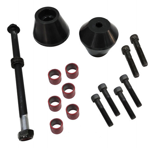 Defensa Motor Bajaj Ns 200 Con Slider Rojo Ira Racing Um 1