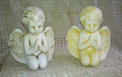 Ángel Rezando Bizcocho  14 Cm Para Pintar 0