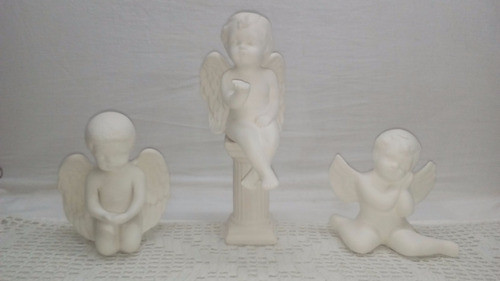 Ángel Rezando Bizcocho  14 Cm Para Pintar 1