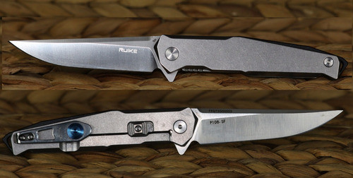 Cortaplumas Fenix Ruike P-108-sf Azul Y Plata Acero Inox. 1