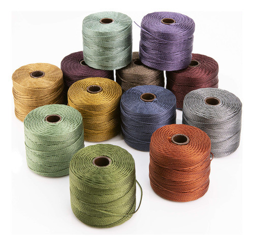 12 Superlon 18 Cord Ideal Para Ensartar Abalorios Ganchillo 0