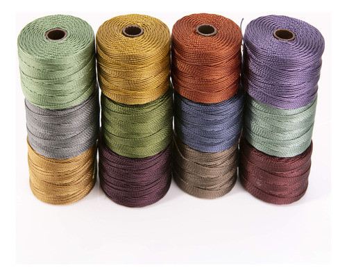 12 Superlon 18 Cord Ideal Para Ensartar Abalorios Ganchillo 1