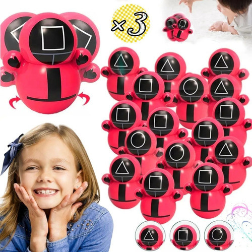 X3 Juguetes Involcable Juego Del Calamar Netflix Coleccion 0