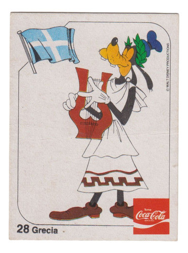 Walt Disney Tarjeta Goofy Vestimenta De Grecia Unica Uruguay 0