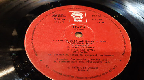 Lemon Super Disco Sound Lp Vinilo Estado Regular Argentina 1