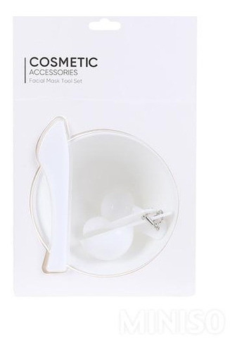 Kit Para Cuidados Faciais, Pote Para Preparar, Branco 0