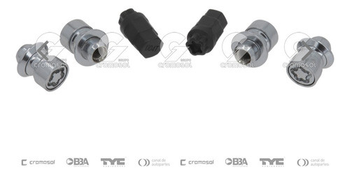 Tuercas Bulones Antirrobo Toyota Etios Corolla (giro Libre) 1