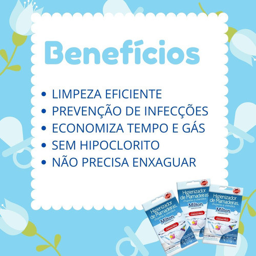 Milton Esterilizador De Chuquinha Mamadeira 20 Pastilhas 1