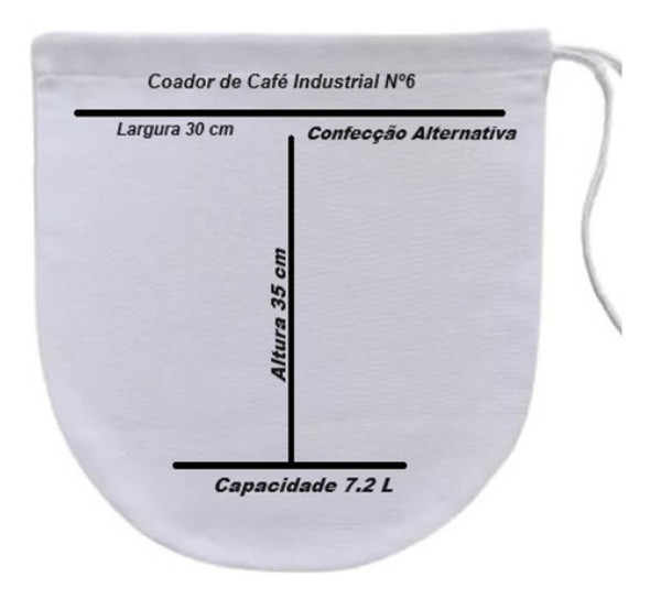 Coador De Café Nº 6  Para Cafeteira Industrial C/ 10 Unidade 1 Coador De Café Nº 6  Para Cafeteira Industrial C/ 10 Unidade 1