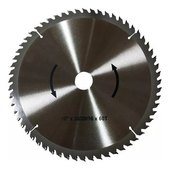Hoja De Widia De Corte P/madera 12  355mm 60 Dientes Bguemes 0