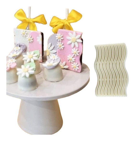 Marcador Arco Iris Boho Onda 9cm 0