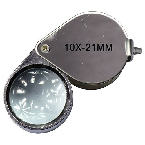 Lupa Singlete Joyero 10x Acero Inoxidable 21mm Con Estuche 1