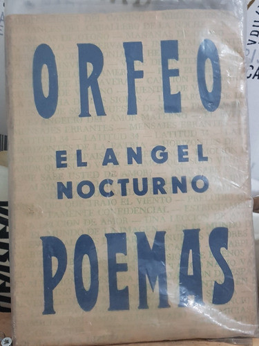 Orfeo El Angel Nocturno Poemas 117 0