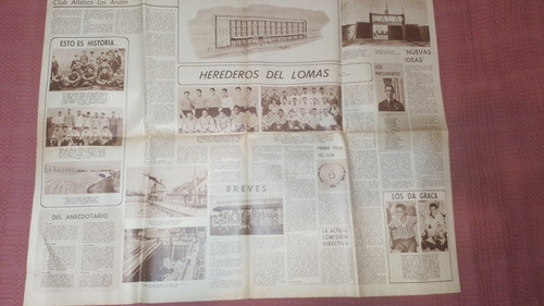 Lamina Diario La Prensa Club  Los Andes - Año 1971 - Equipo 1