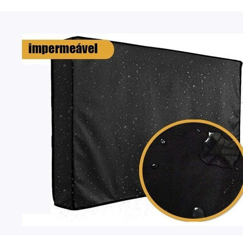 Capa Tv 32  - 82cm X 54cm X 20cm  Fechada Na Parte De Tras 0