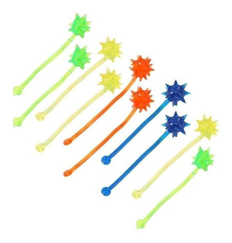 30 Yoyo Pinche De Goma Pegajoso Fluo Souvenir Piñata Niño 0