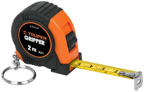 Cinta Métrica Tipo Llavero 2mt X 12mm Truper Fh-2 0