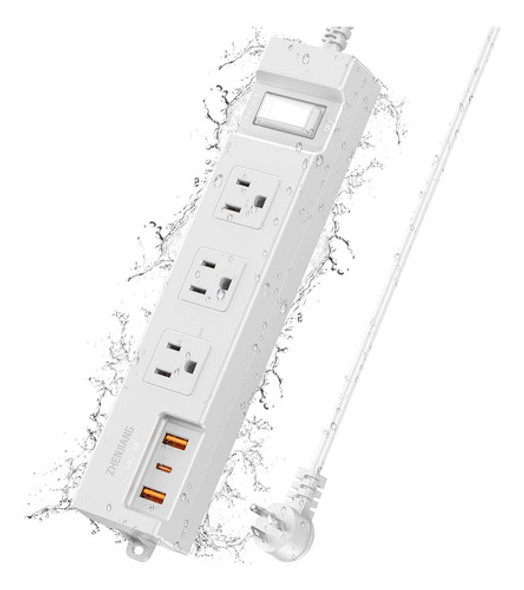 Regleta De Enchufes Para Exteriores Resistente A La Intemper 0