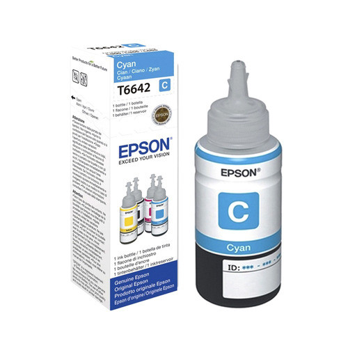 Epson Botella De Tinta Cian T664220 - Mosca 0