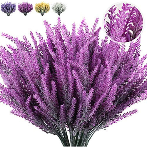 Plantas Artificiales Al Aire Libre, 8 Paquetes De Flores Art 0