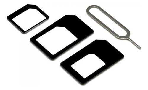Adaptador Chip Nano Micro Normal Sim Kit 4 Em 1 0