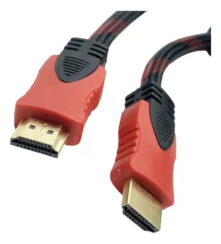 Cable Hdmi Full Hd 24k  Mallado 5mts Doble Filtro X10 Unid 0