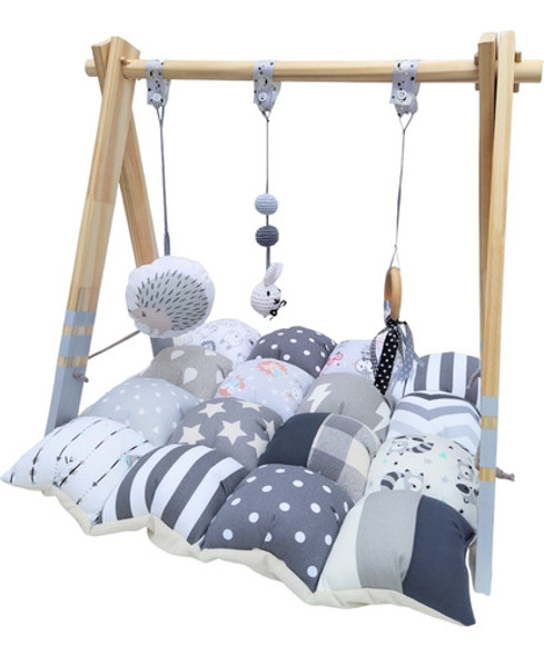Gimnasio De Madera Nordico Montessori Con Play Mat!!! 0