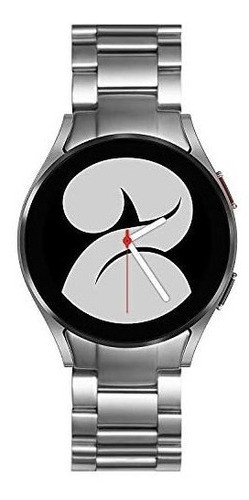 Malla Metalica Para Galaxy Watch 4 Classic De 46mm Plateado 0