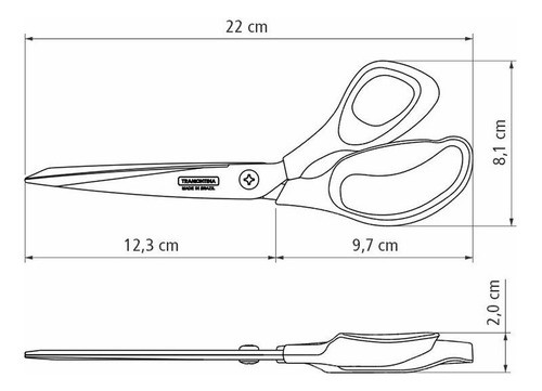 Tijera Costura Tramontina Profesional Onix 8 Microdentada 1