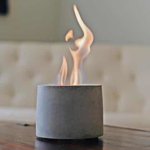 Aquecedor Fondue Lareira Concreto Inverno Ecologico Á Alcool 1