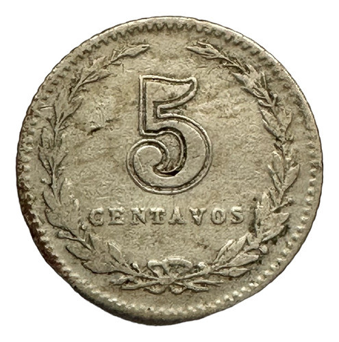 Argentina - 5 Centavos - Año 1904 - Cj #135 - Níquel 1