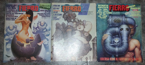 Lote De 3 Revistas Fierro N°28-33-100 0
