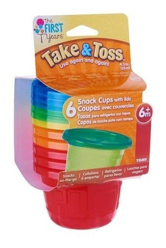 Bowls Con Tapa Snack 6u The Firsth Years - Bebes Y Niños 0