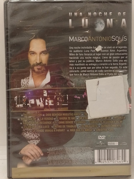 Marco Antonio Solis Una Noche De Luna Dvd Nuevo 1 Marco Antonio Solis Una Noche De Luna Dvd Nuevo 1