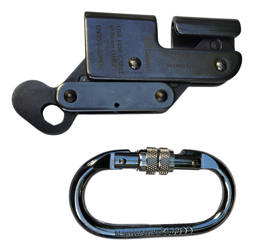 Salva Caidas Cable 8mm Kit Con Mosqueton Aprobado 0