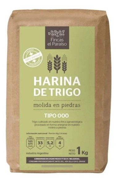 Harina De Trigo Tipo 000 X1kg. Organica Certificada 0 Harina De Trigo Tipo 000 X1kg. Organica Certificada 0