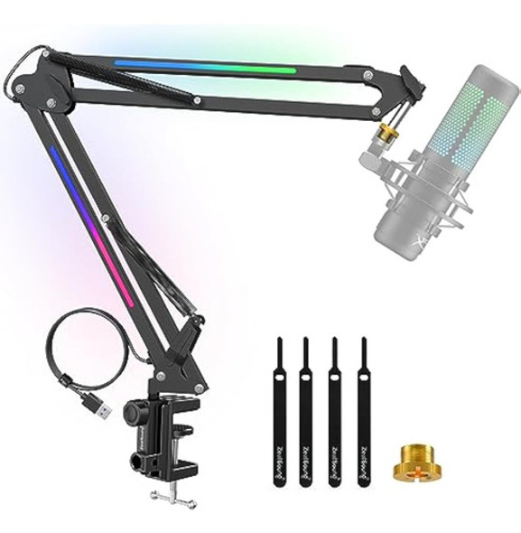 Zealsound Soporte De Brazo De Micrófono Rgb, Brazo 0