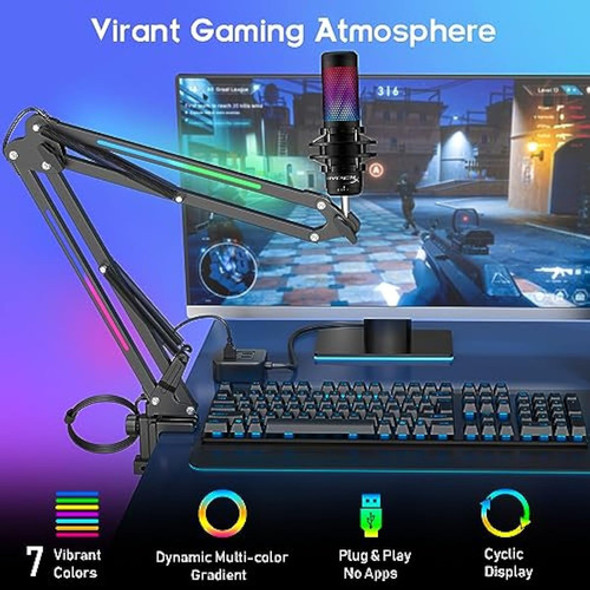 Zealsound Soporte De Brazo De Micrófono Rgb, Brazo 1