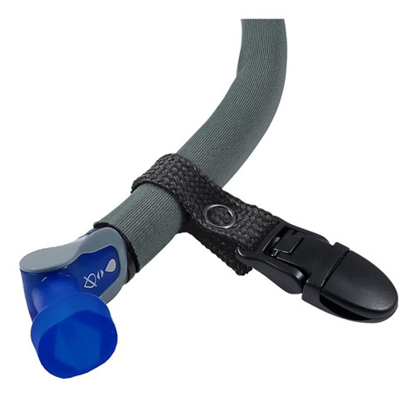 Gearhandle Black Hydration Pack Lanyard Drink Tube Clip 0
