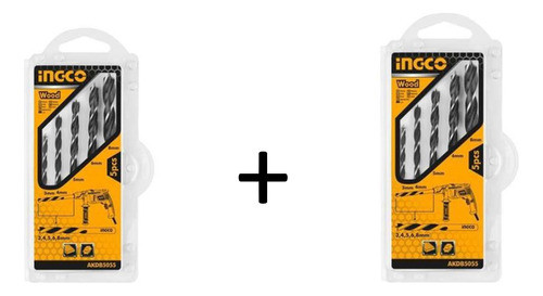 Juego 5 Mechas 3 Ptas Corte Madera Ingco X2 - Ynter Industri 0