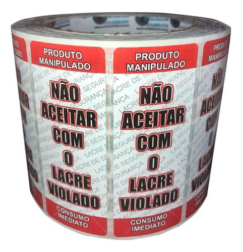 2 Rolos Lacre Para Embalagem Pizza Comida Delivery 1