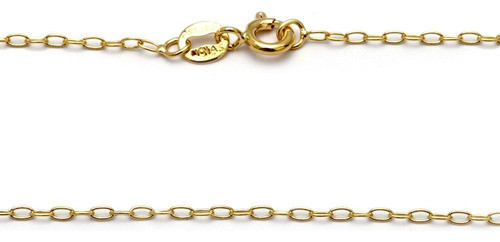 Cadena Tiffany Dorada Enchapada En Oro 18k 40cm 0