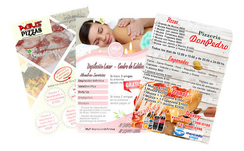 1000 Folletos Publicitarios 10x15 Cm Simple Faz Color (mate) 0