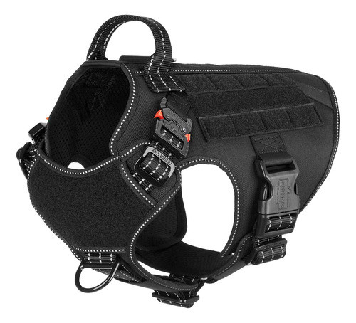 Arnes Pretal Tactico Icefang Para Perros Negro - Talle M 0