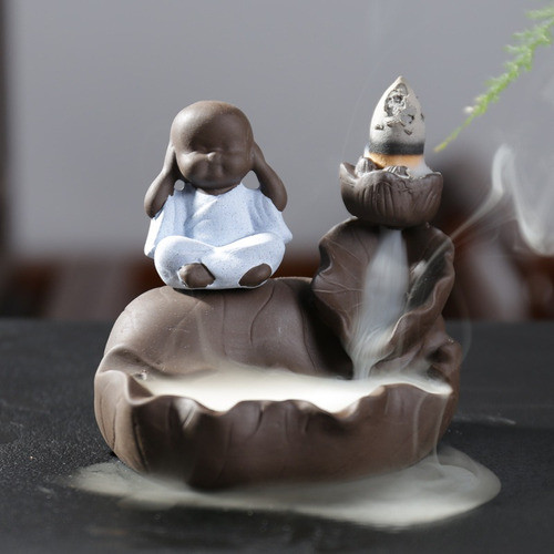 Fuente De Humo Buda Azul En Base Marron: De Que Regalo 1