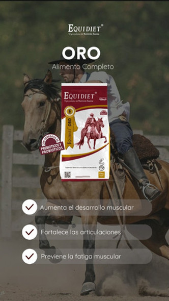 Alimento Completo Para Caballos, Equidiet Oro 25kg 1